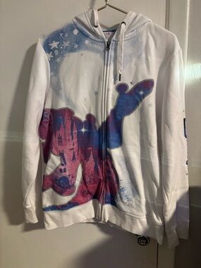 Disney Parks Tinkerbell Zip Hoodie Castle Graphic Women’s Large 2017
(933)